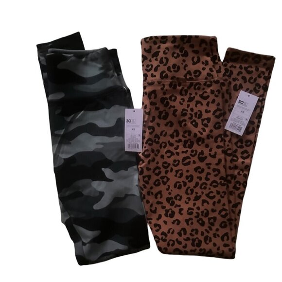 Wild Fable Camouflage + Leopard Print Leggings size XS NWT - Picture 2 of 3